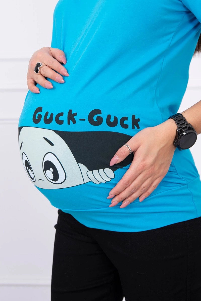 Materská blúzka Guck tyrkysový M-L-XL