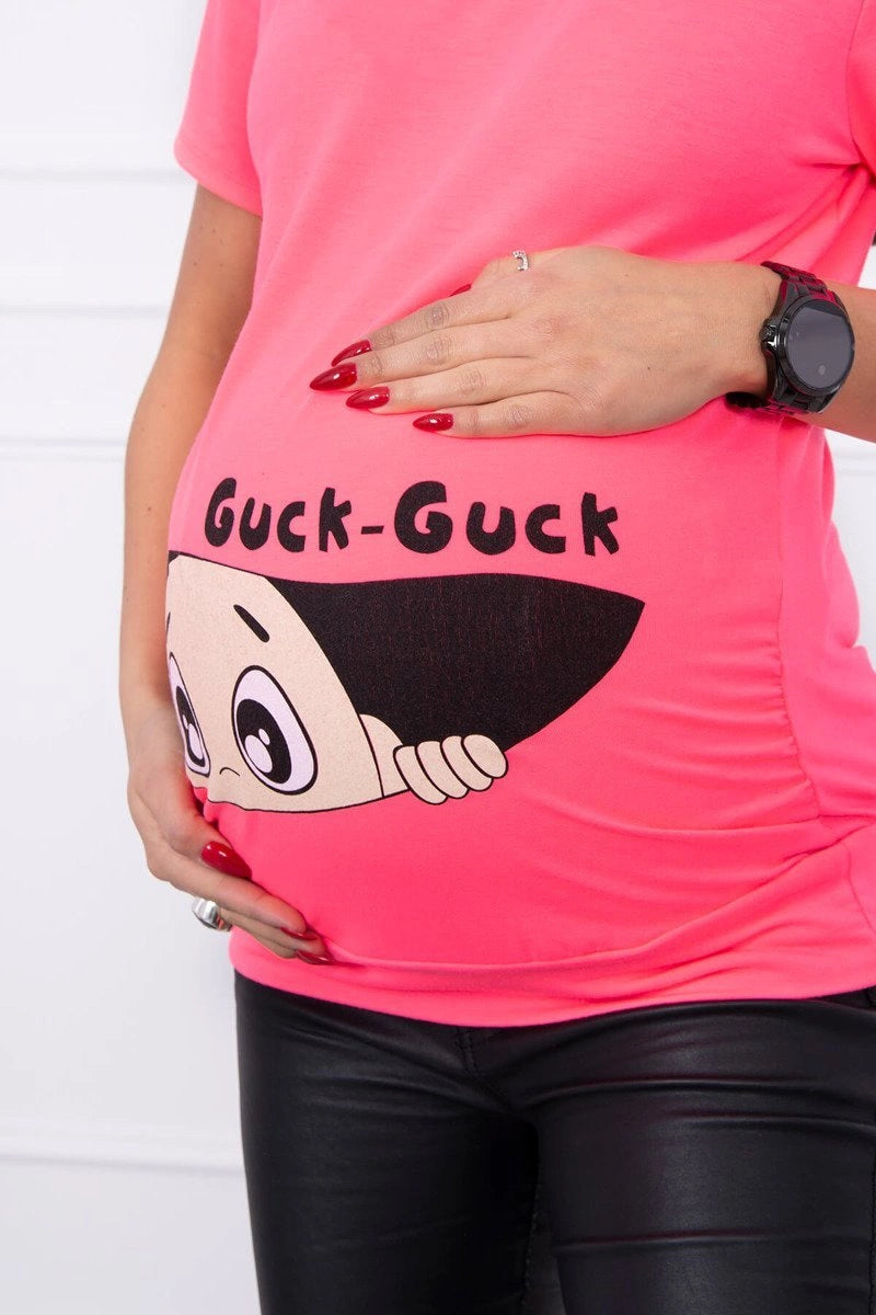 Materská blúzka Guck ružový neón M-L-XL