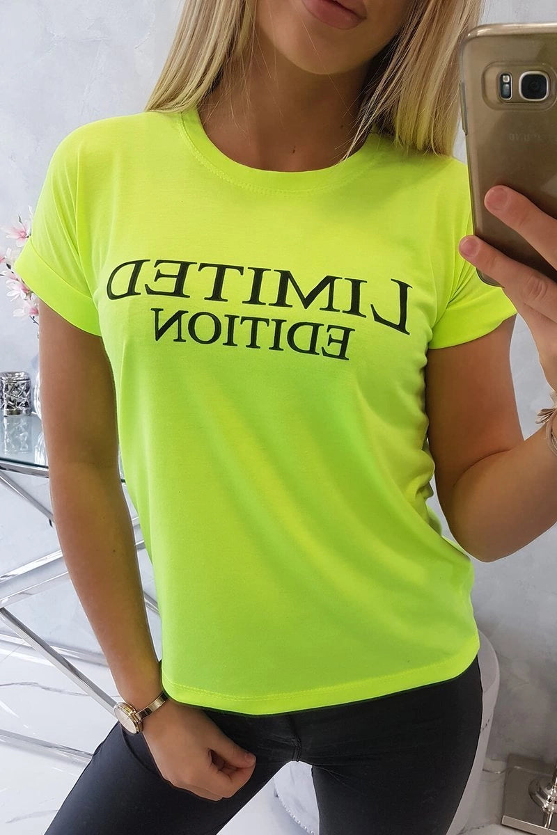 Blúzka Limited edition žltý neón univerzálne