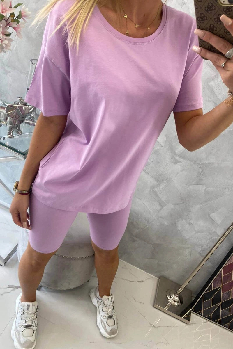 Súprava top+legíny fialová univerzálne