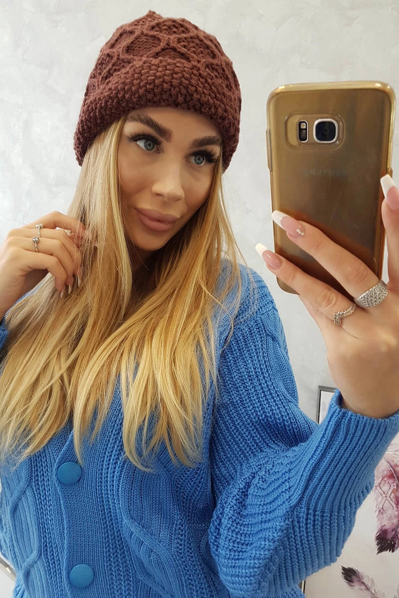 Čapica с fleece Roma Bis K235 hnedá univerzálne