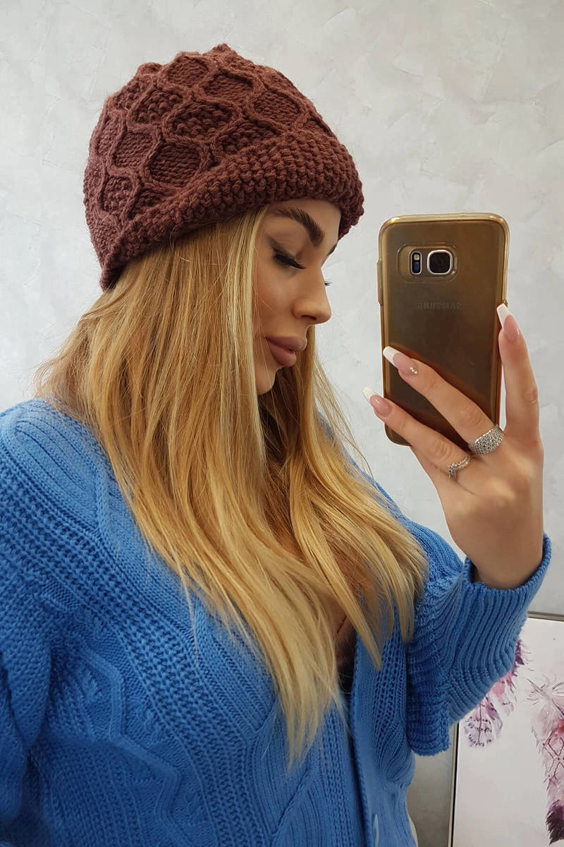 Čapica с fleece Roma Bis K235 hnedá univerzálne