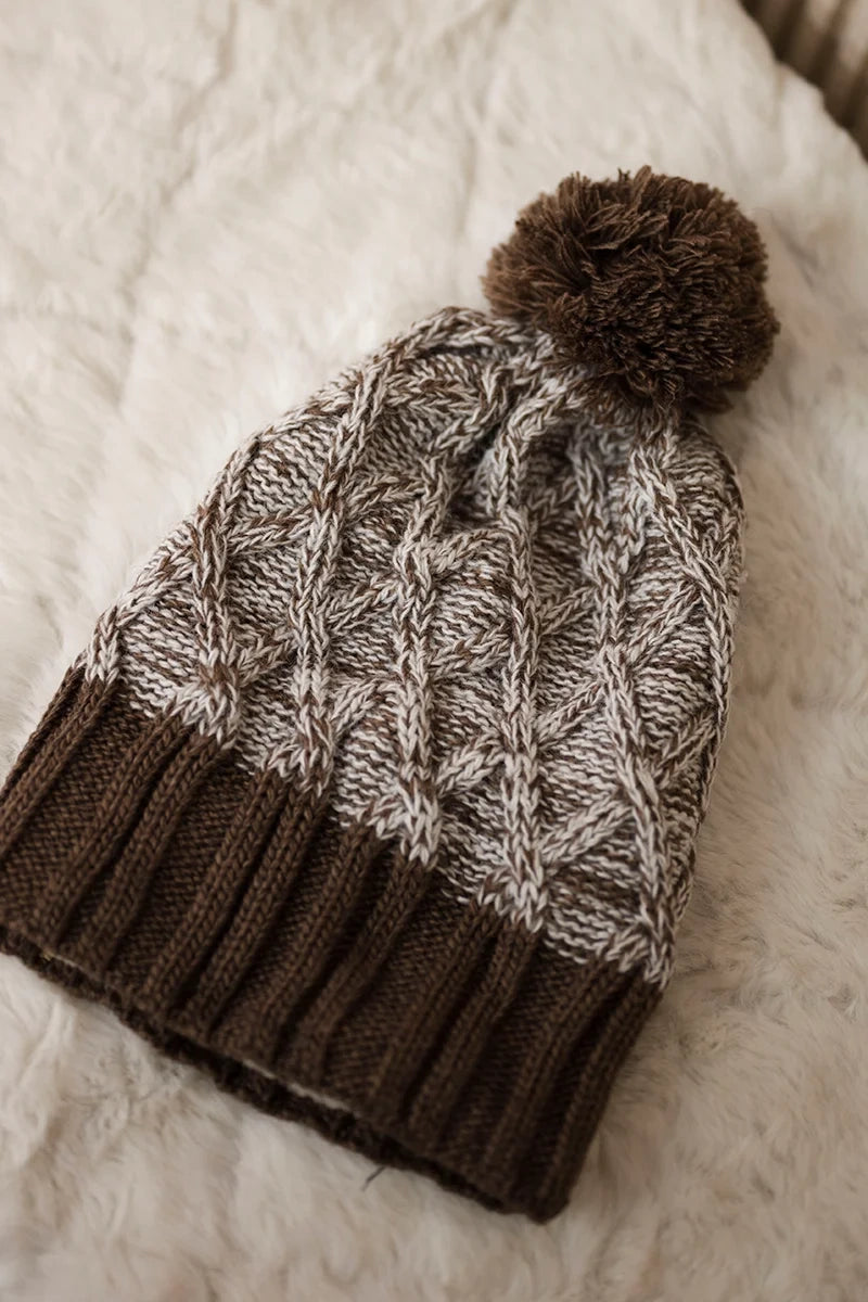 Čapica с fleece Milano K203 ecru melange+mocca univerzálne