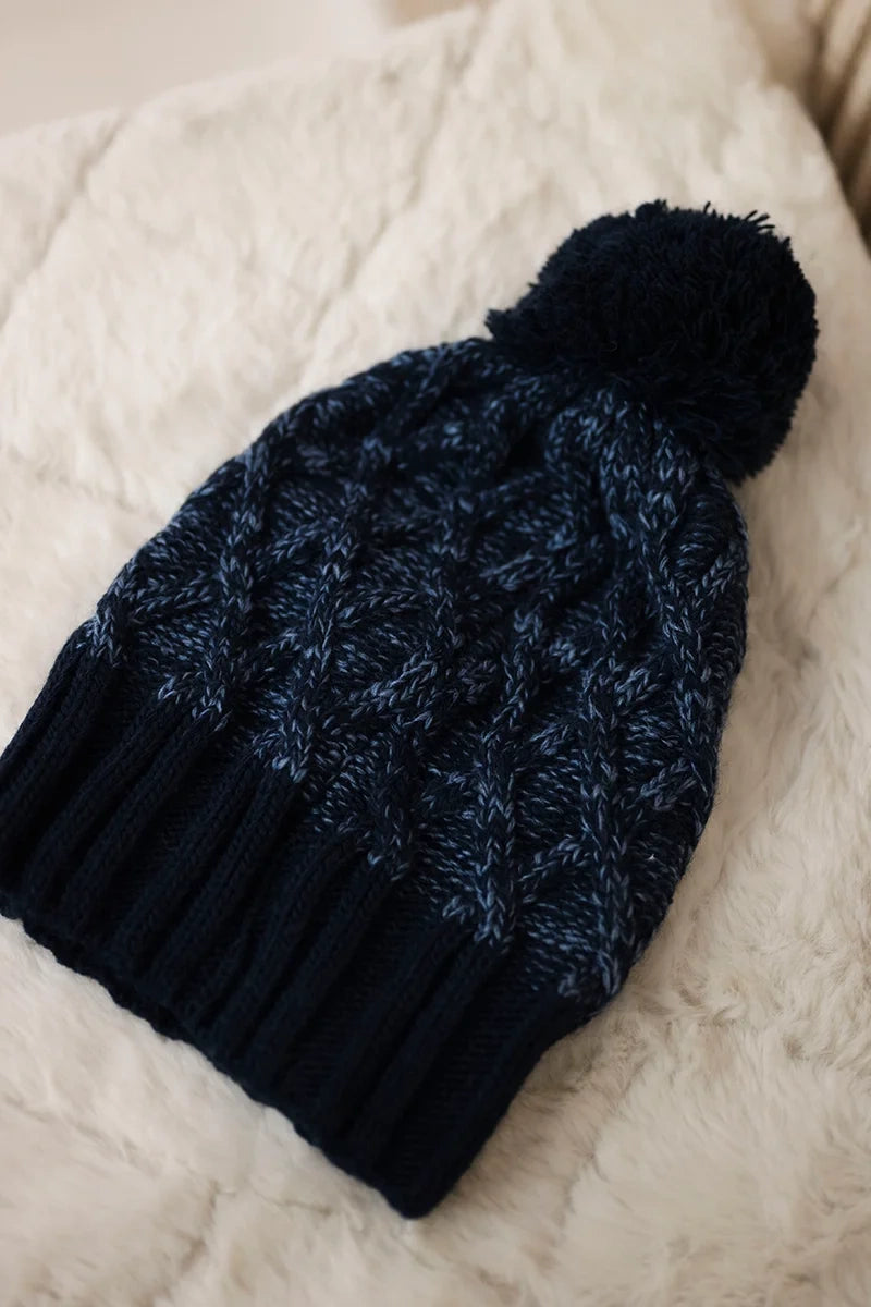 Čapica с fleece Milano K203 námornícka modrá melanž+námornícka modrá univerzálne