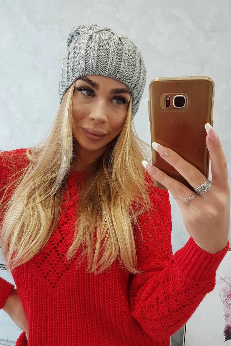 Čapica с fleece Milano K203 svetlo sivá univerzálne