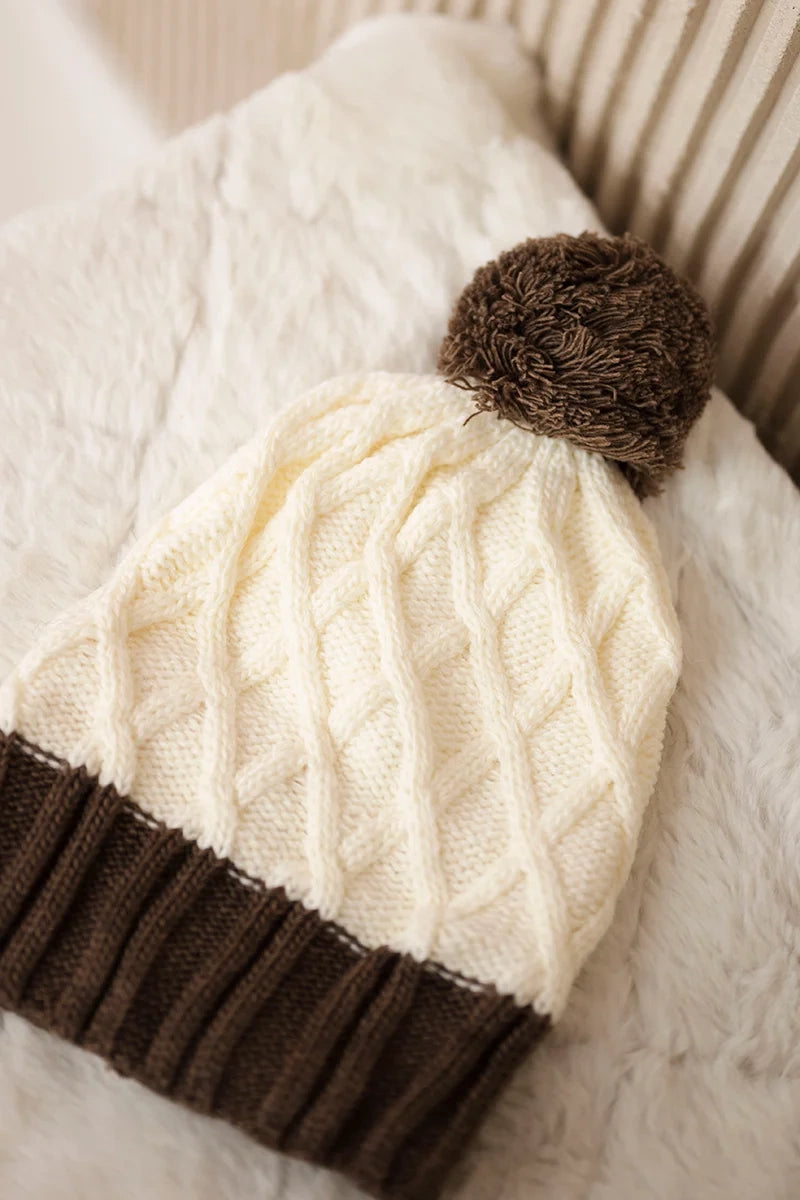 Čapica с fleece Milano K203 ecru+mocca univerzálne