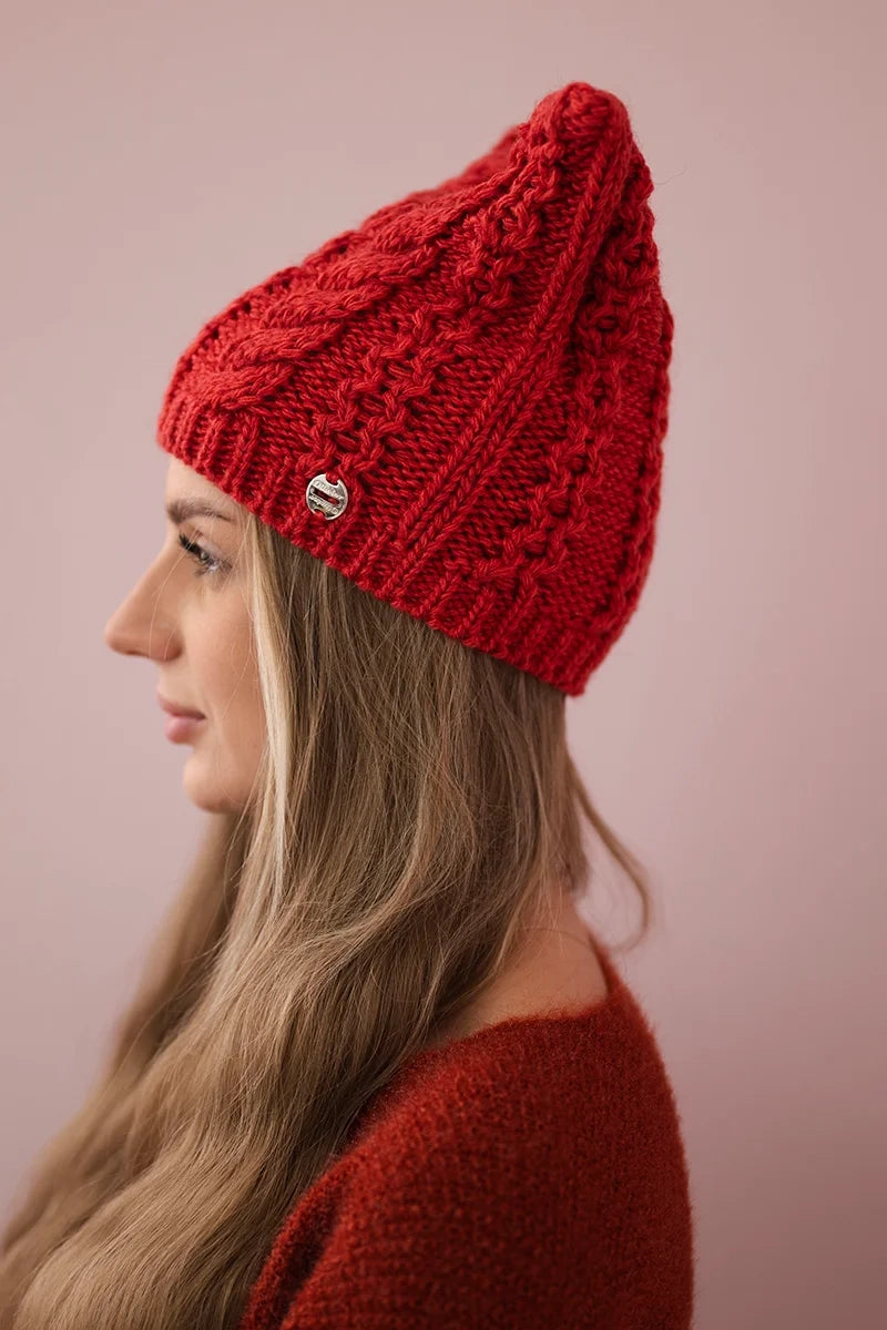 Čapica s fleece Rabbid K237 malina univerzálne