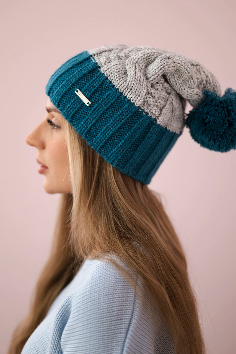 Čapica s fleece Paris K212 šedá+more univerzálne
