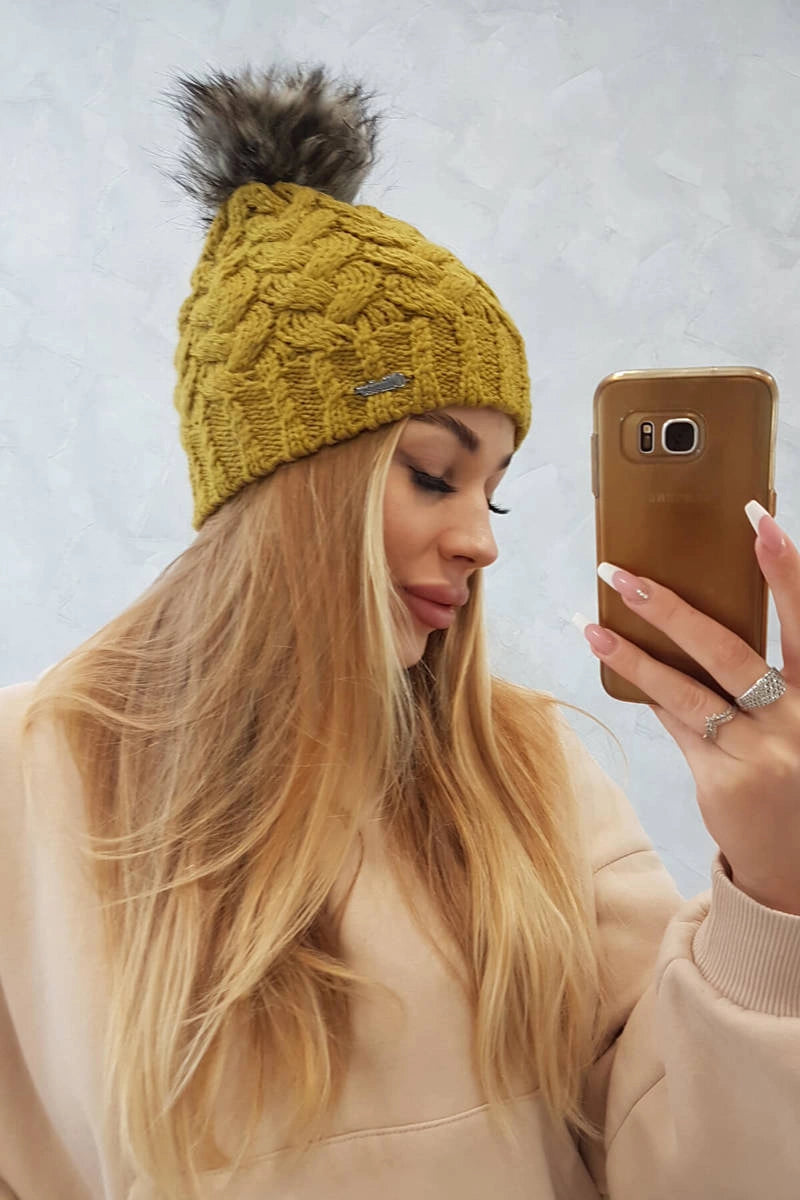 Čapica s fleece Daria K217 kiwi univerzálne