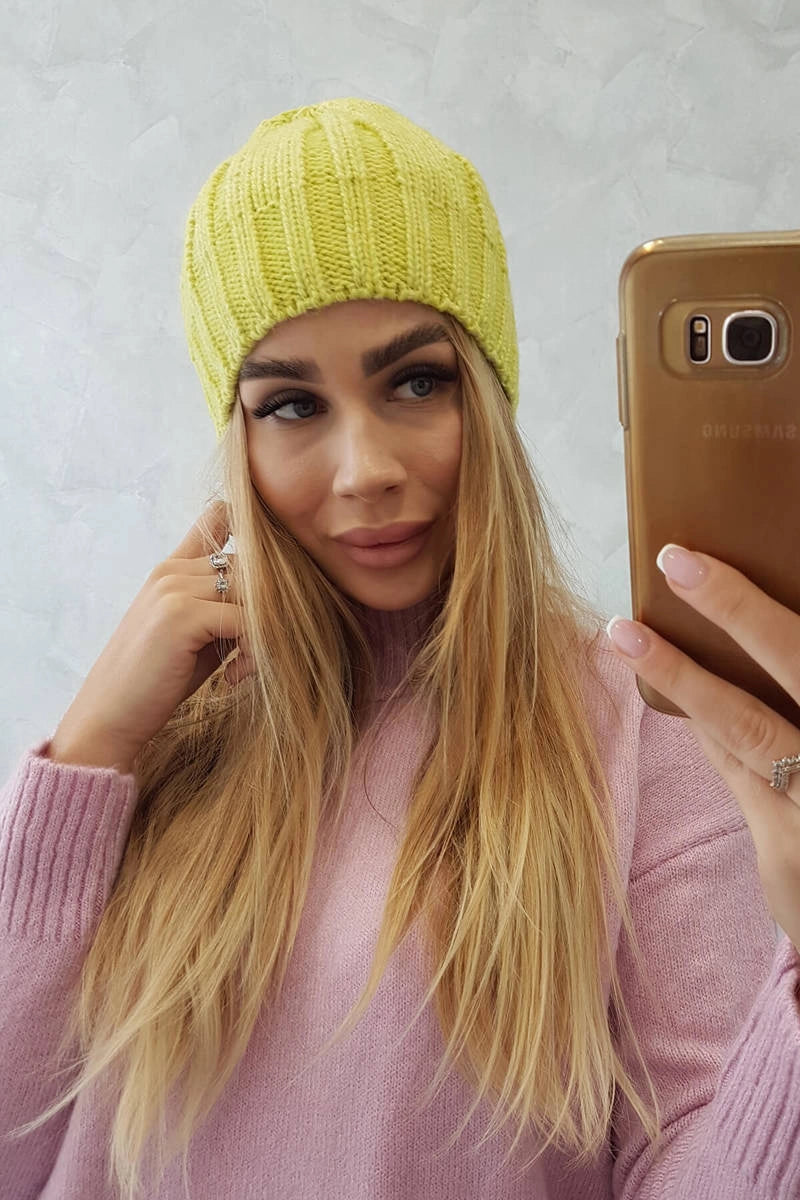 Čapica s fleece Ida K320 pistácie univerzálne