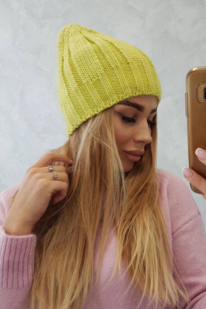 Čapica s fleece Ida K320 pistácie univerzálne