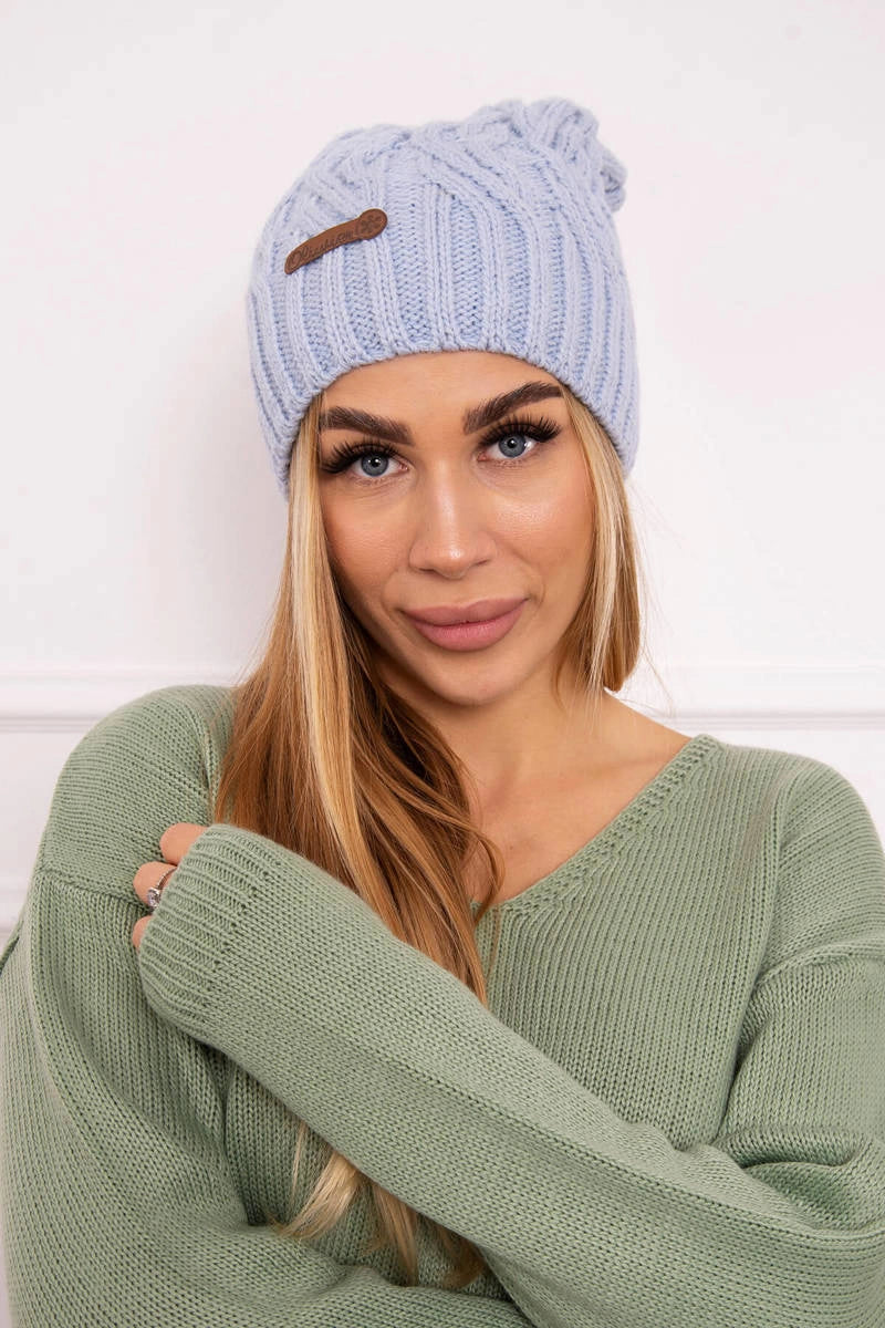 Čapica s fleece Paulina K227 modrá univerzálne