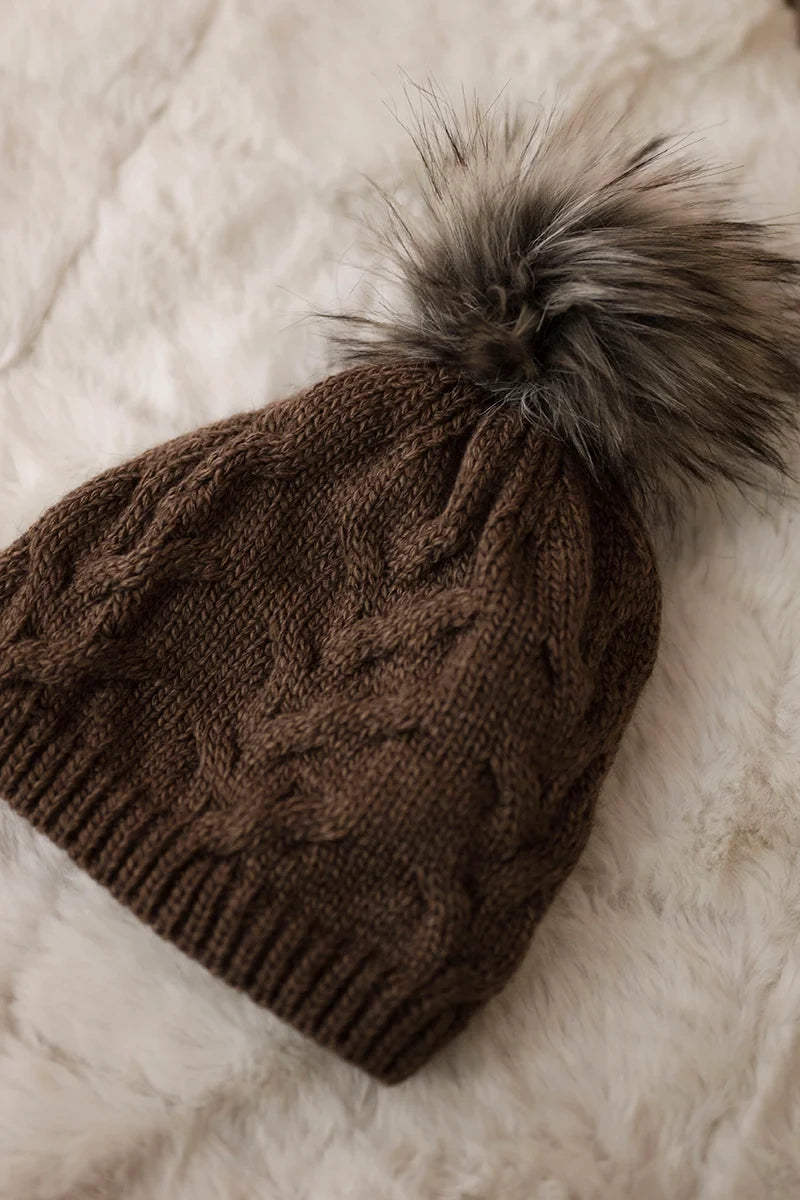 Čapica s fleece Ela K242 hnedá univerzálne