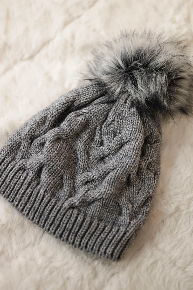 Čapica s fleece Ela K242 tmavošedý univerzálne