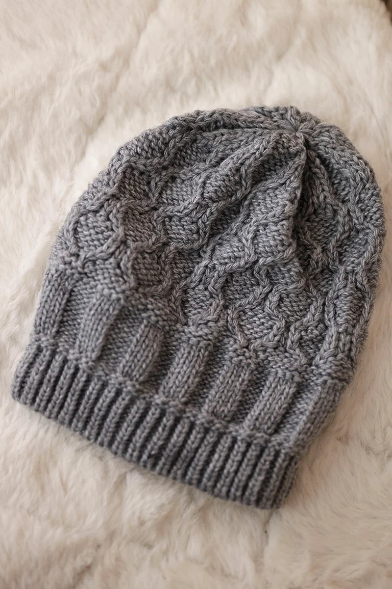 Čapica s fleece Marta K231 tmavošedý univerzálne
