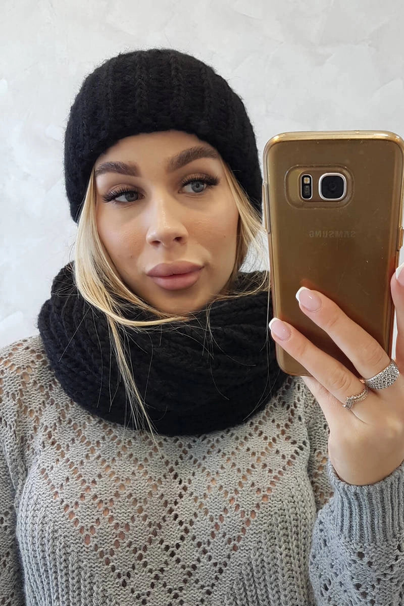 Dámsky set s hrubým pruhom P100 čierna univerzálne