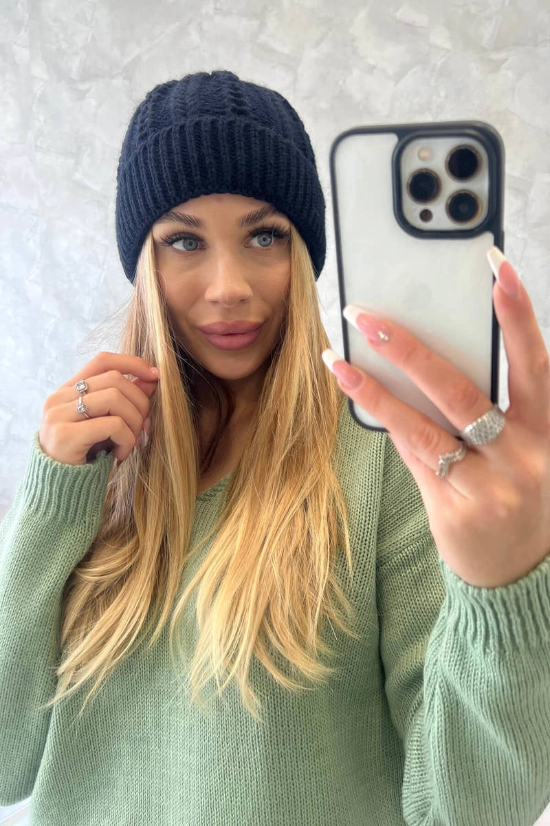 Čapica s fleece Lila K240 námornícka modrá univerzálne