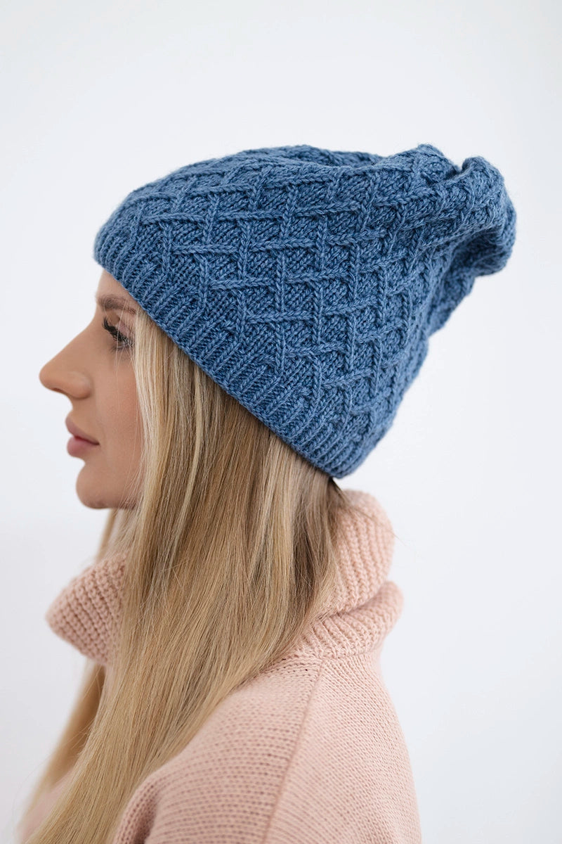 Čapica s fleece Kratka K204 džínsy univerzálne