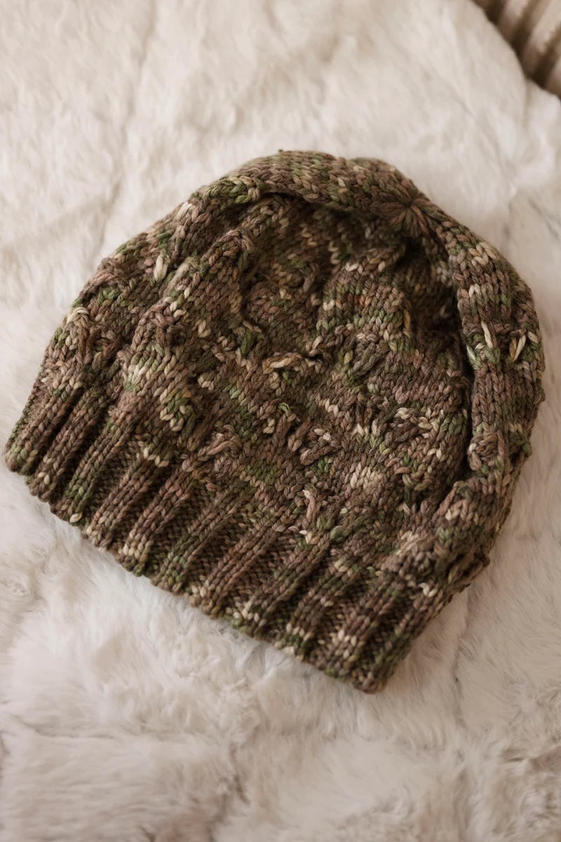 Čapica s fleece Roksana K209 cappuccino + svetlé khaki univerzálne