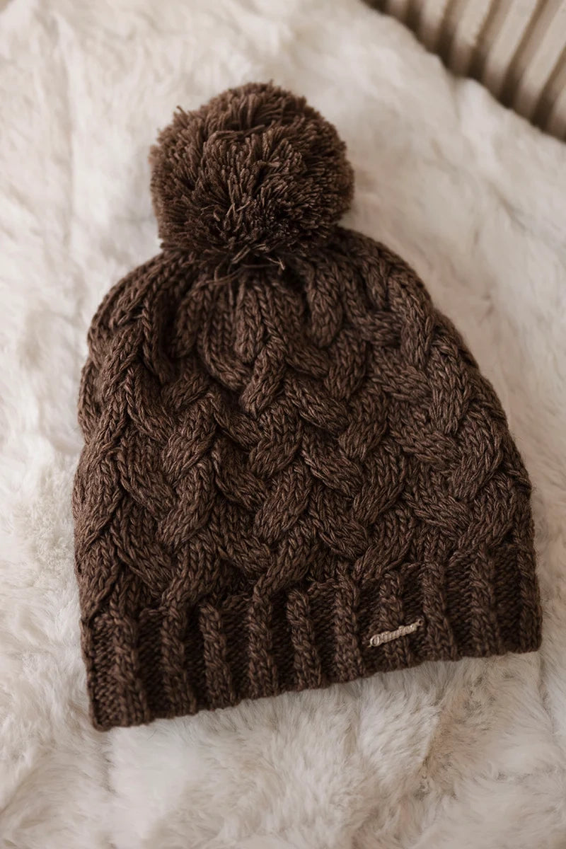 Čapica s fleece Waleria K307 cappuccino univerzálne
