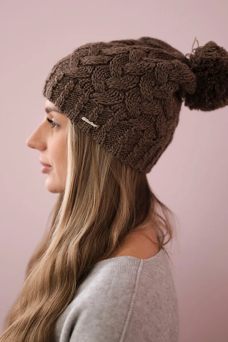 Čapica s fleece Waleria K307 cappuccino univerzálne