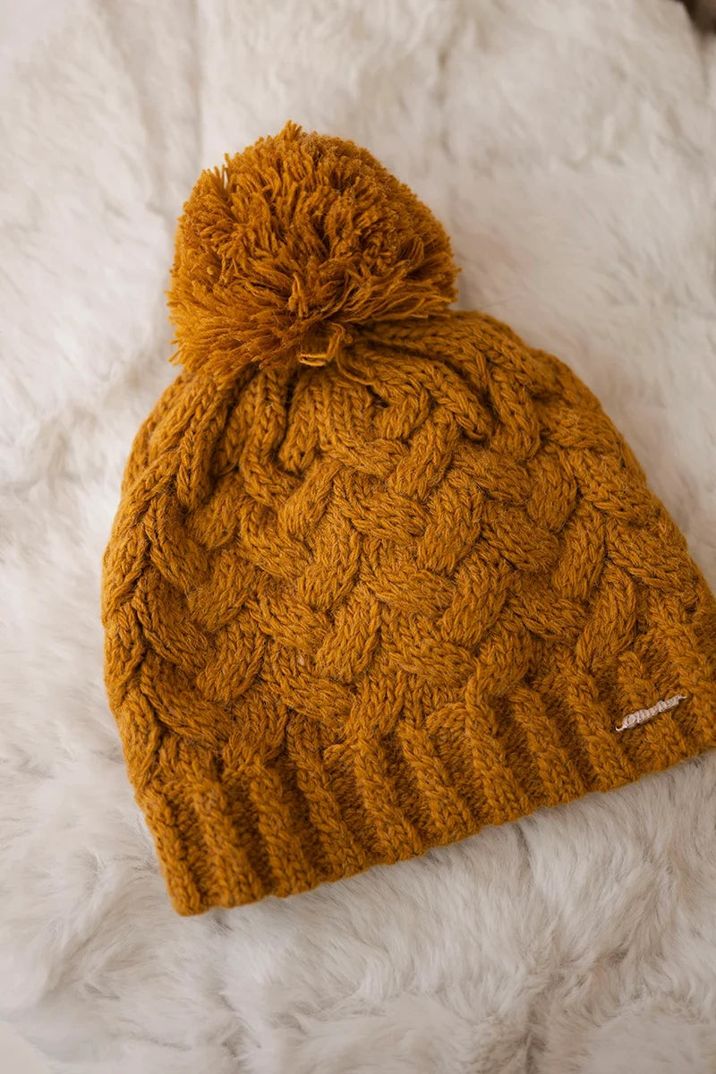Čapica s fleece Waleria K307 horčica univerzálne