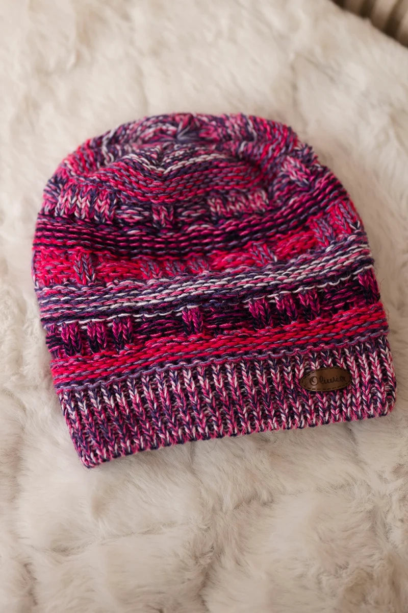 Čapica s fleece Patrycja K254 svetlo ružová+čierna univerzálne