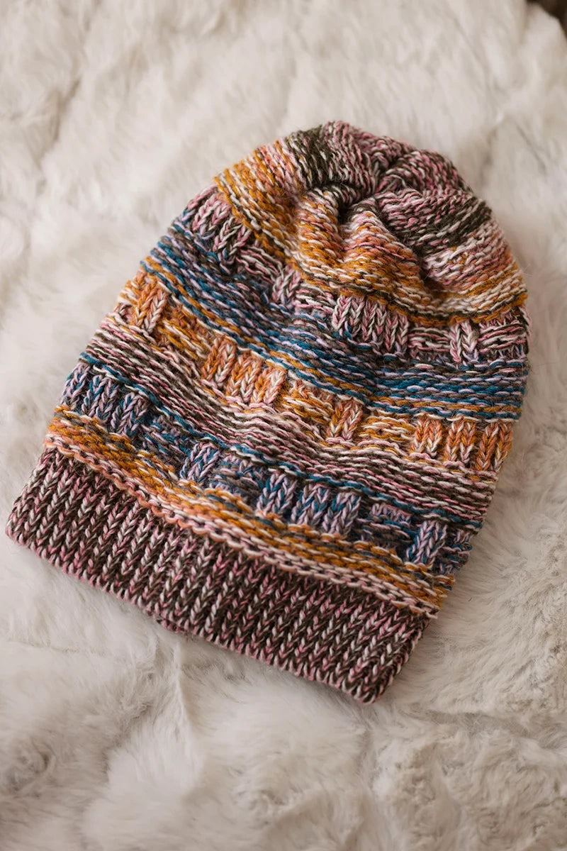 Čapica s fleece Patrycja K254 džínsy+horčica univerzálne