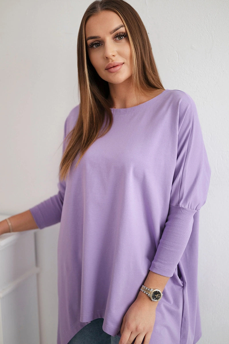 Blúzka oversize fialová univerzálne