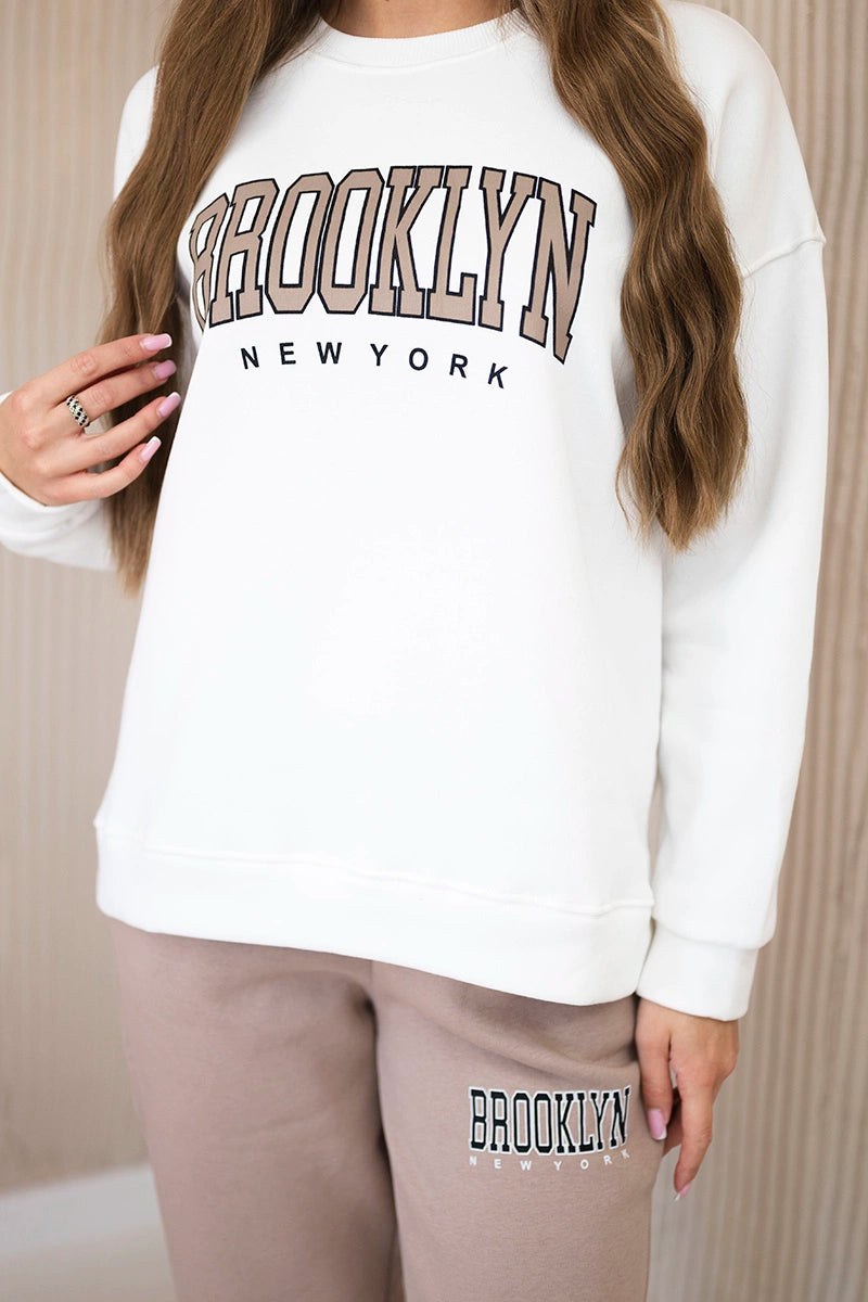 Zateplená souprava Brooklyn tmavá béžová