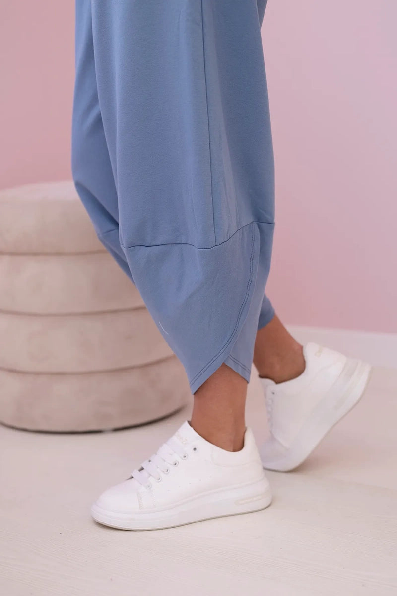 Bavlnené mikinové nohavice Denim univerzálne