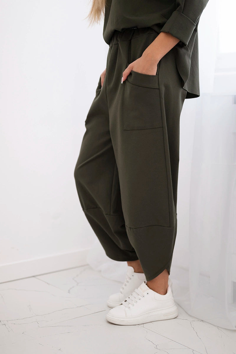 Súprava Punto Milano Winter mikinové + nohavice khaki univerzálne