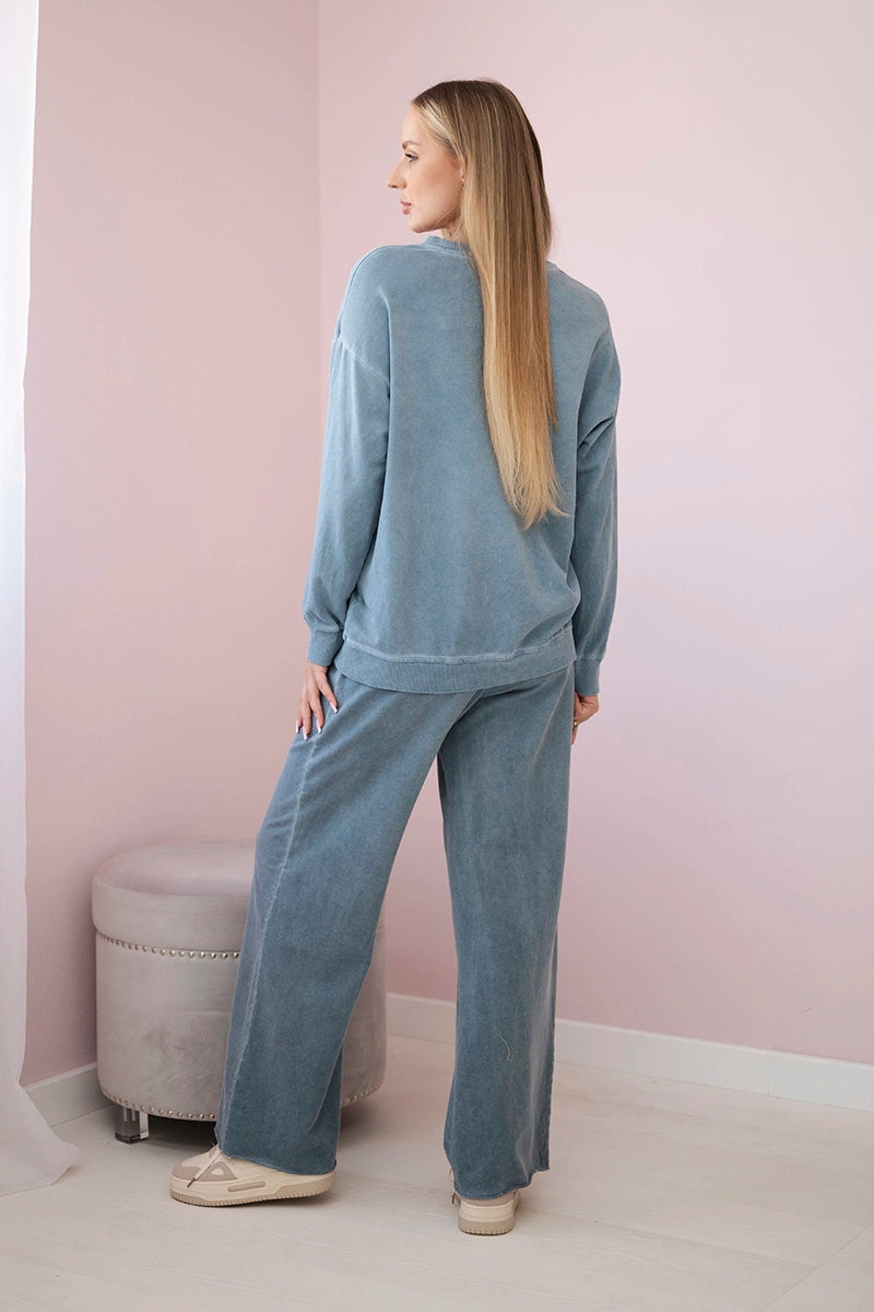 Bavlnená súprava Angel mikinové + nohavice Denim univerzálne