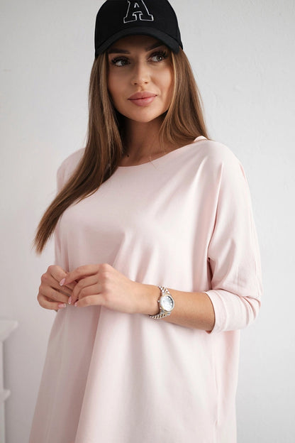 Blúzka oversize prášková ružová univerzálne