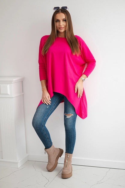 Blúzka oversize fuchsie univerzálne