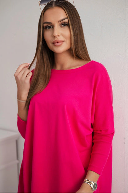 Blúzka oversize fuchsie univerzálne