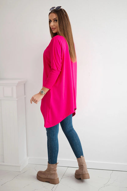 Blúzka oversize fuchsie univerzálne
