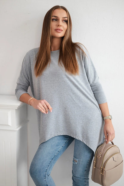 Blúzka oversize šedá univerzálne
