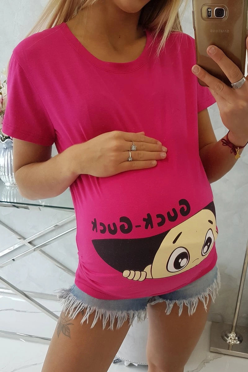 Materská blúzka Guck fuchsie M-L-XL