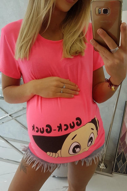 Materská blúzka Guck ružový neón M-L-XL