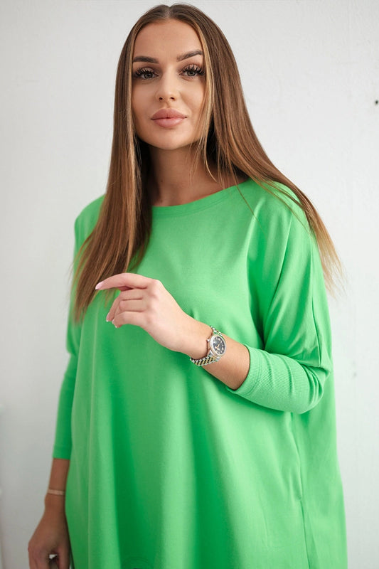 Blúzka oversize svetlo zelená univerzálne