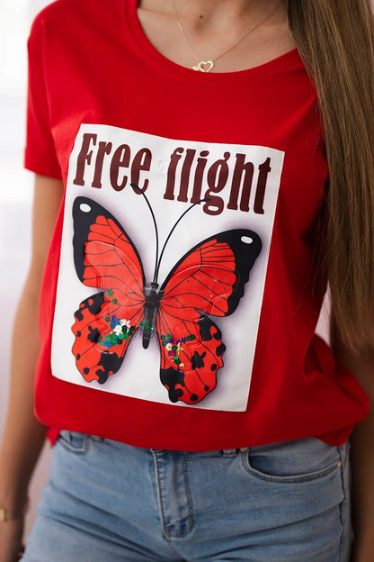 Blúzka Free Flight červená univerzálne