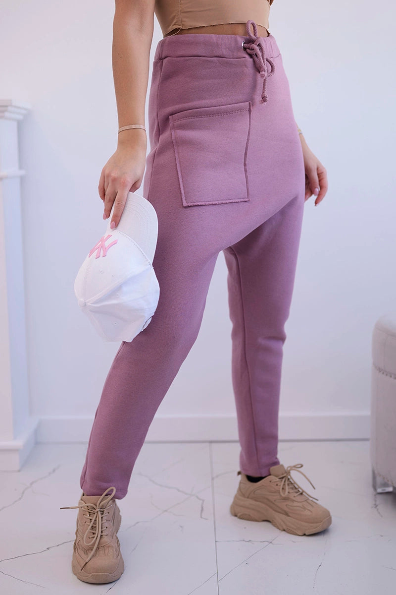 Súprava s nohavičkami Baggy tmavo ružová univerzálne