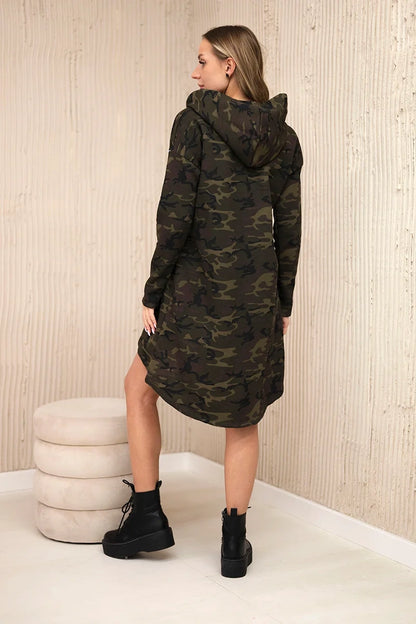 Camo šaty khaki+zelená univerzálne