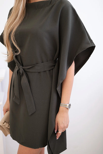 Šaty krídeliek Oversize khaki univerzálne
