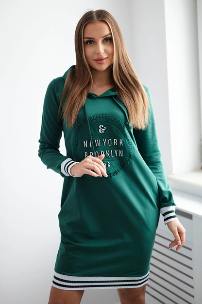 Šaty Brooklyn tmavozelený univerzálne