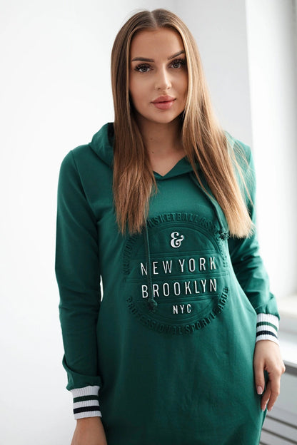 Šaty Brooklyn tmavozelený univerzálne