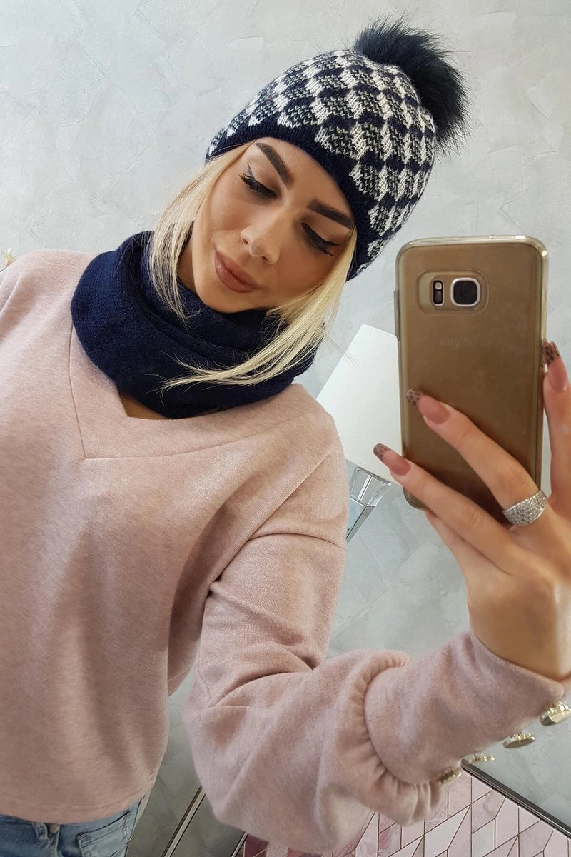 Súprava dámska K155 námornícka modrá univerzálne