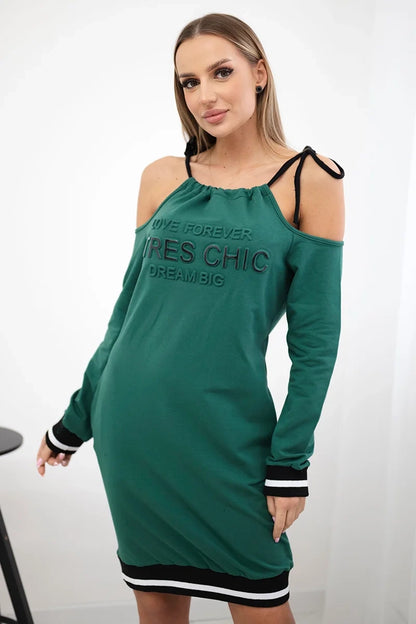 Šaty Tres Chic zelená univerzálne