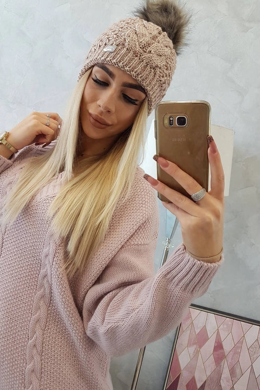 Čapica K166 tmavo béžová univerzálne